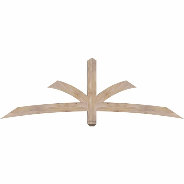 Ekena Millwork Davenport Smooth Timber Gable Bracket, Douglas Fir, 72"W x 24"H x 3 1/2"D x 3 1/2"F, 8/12 Pitch GBW072X24X0404DAV00SDF - main